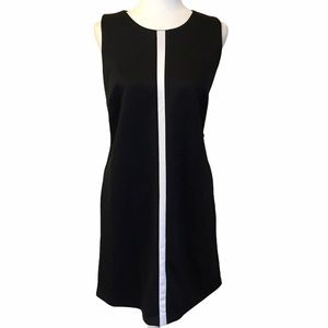 NWT NY&CO Stripe Sheath Dress Pockets Large